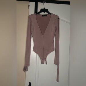 Mauve Long Sleeve Bodysuit